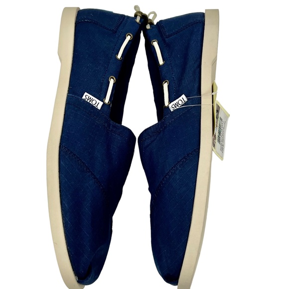 Toms Men\'s Nautical Bimini navy slip-on loafers size 12 NWT main image 8
